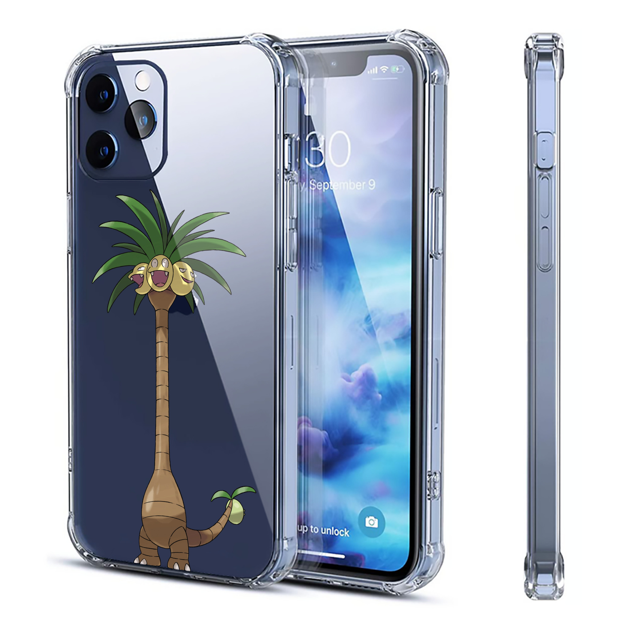 （画像用） ポケットモンスター Pokémon 【iPhone 12シリーズ対応】透明スマホケース（クリアソフトケース）